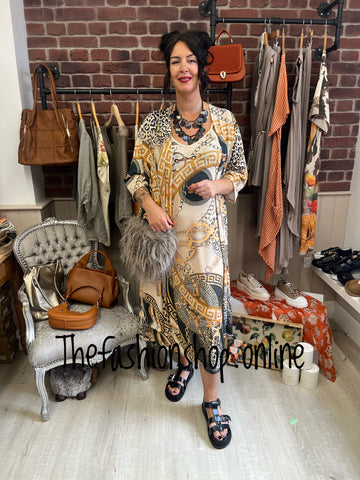 Francesca chain link longline jacket 12-16