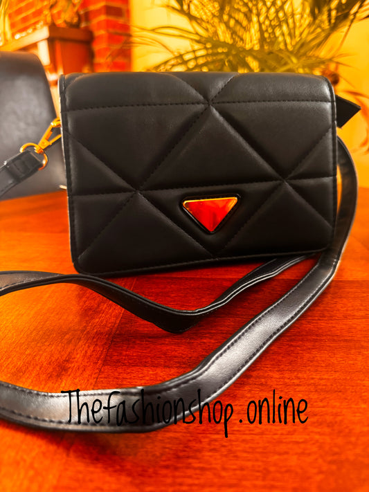 Pixie Quilted Bag in Black