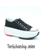 Heavenly Feet Strata black trainers sizes 3-7 (36-41)