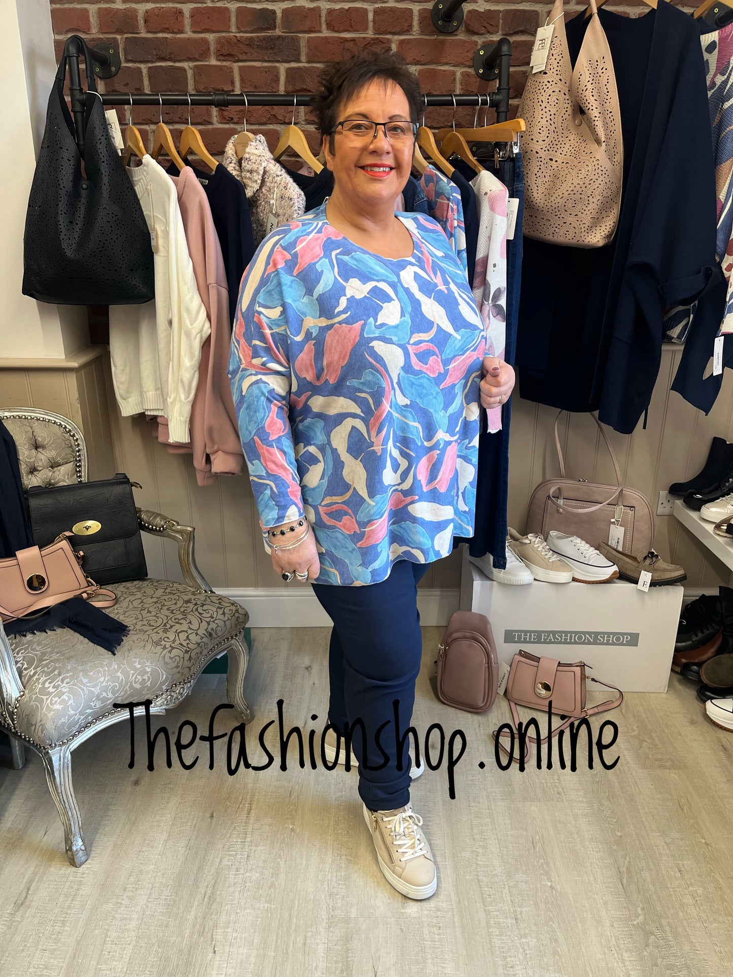 Faith pink and blue top 18-24