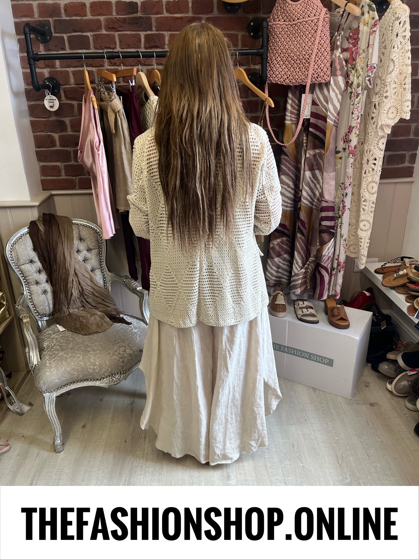 Florence beige heavy lace jacket 8-14