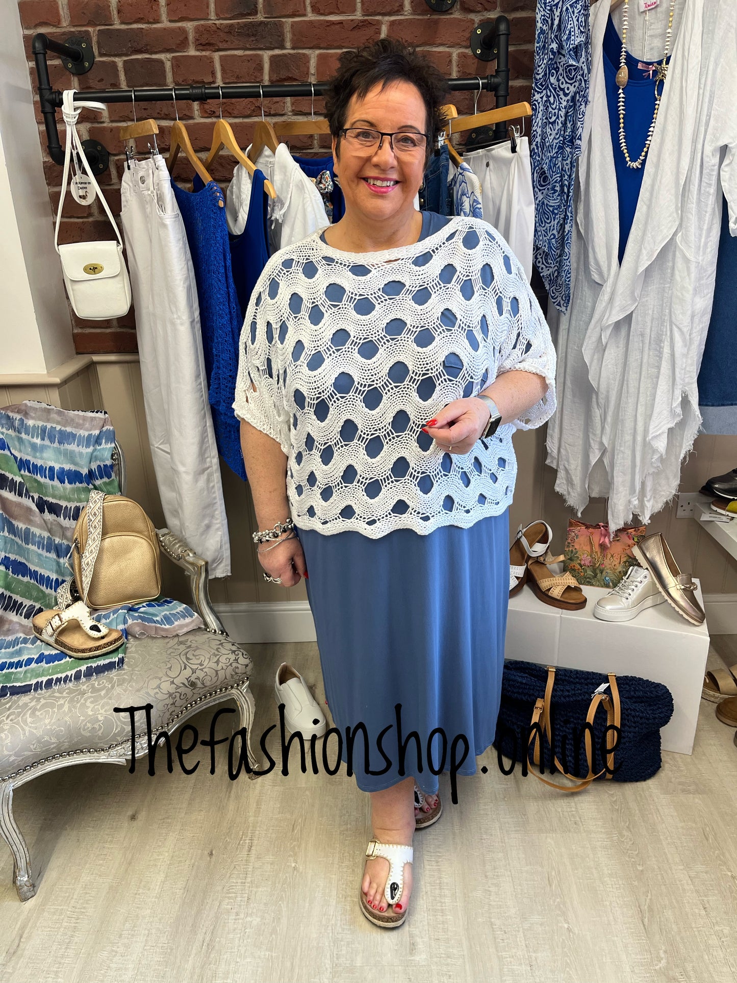Rochelle white crochet top 8-20