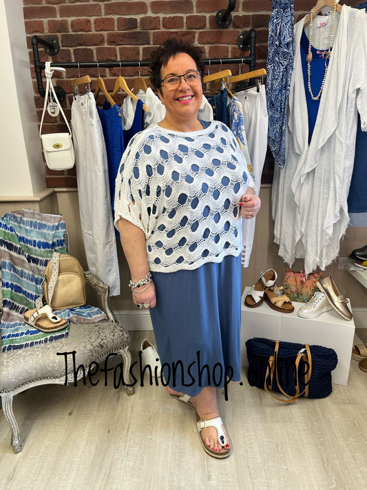 Rochelle white crochet top 8-20