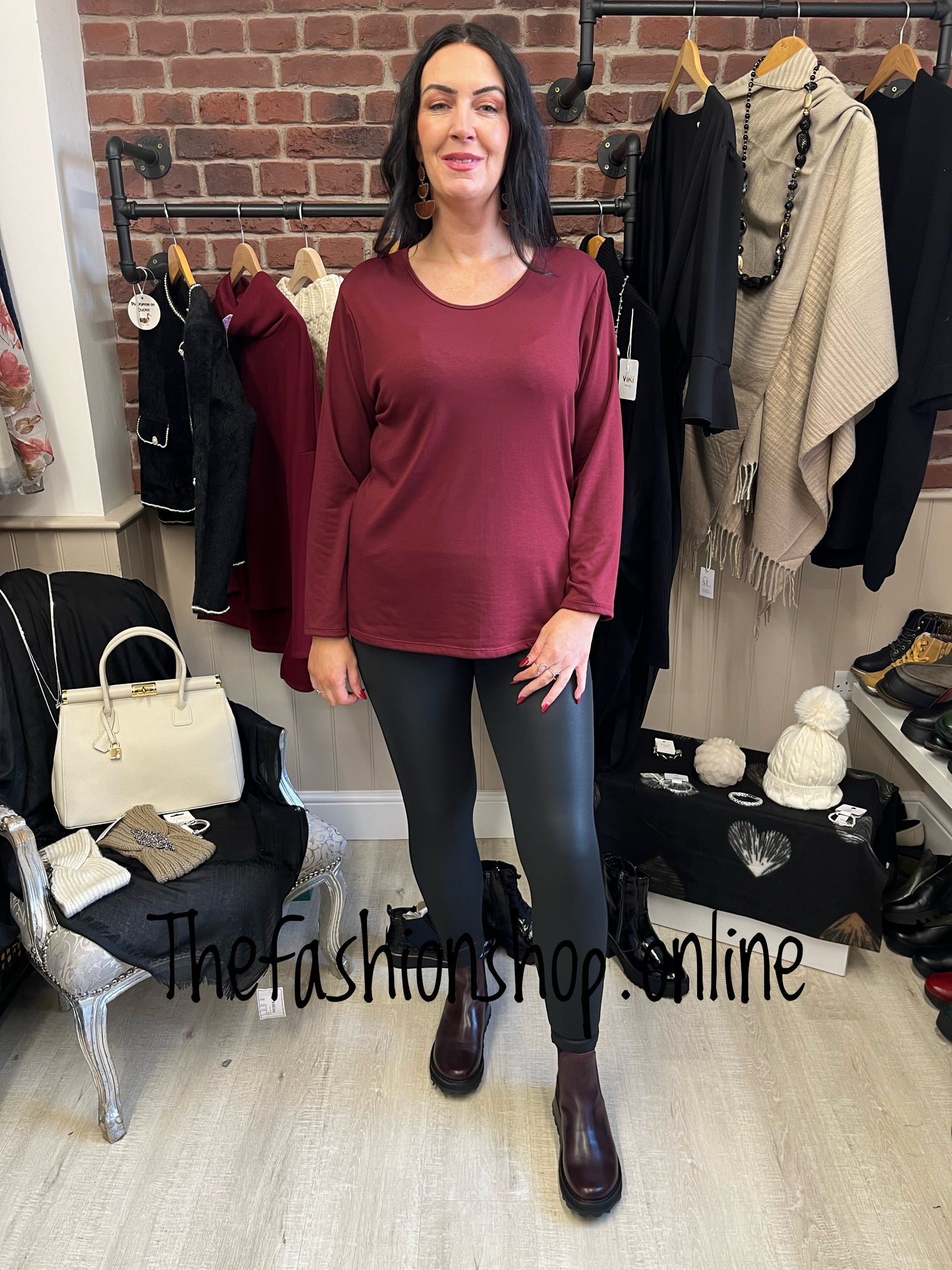 Black matte faux leather jeggings sizes 12-20