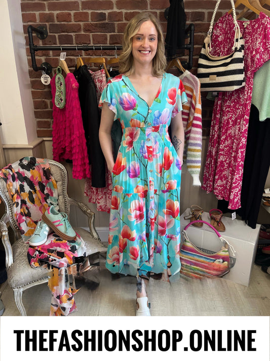 Harmony Blossom Breeze printed Maxi dress 10-18