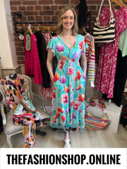 Harmony Blossom Breeze printed Maxi dress 10-18
