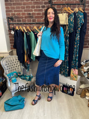 Dina teal soft jumper 10-16