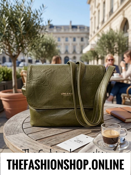The Trio bag in Khaki Green