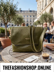 The Trio bag in Khaki Green