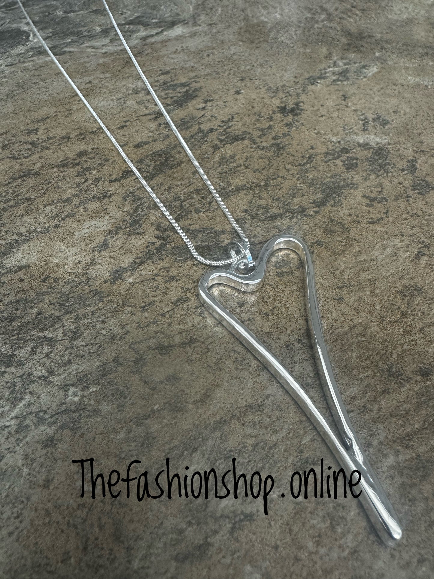 Sarah Tempest silver heart necklace