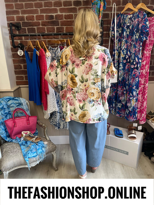 Trinny floral tapestry top 16-22