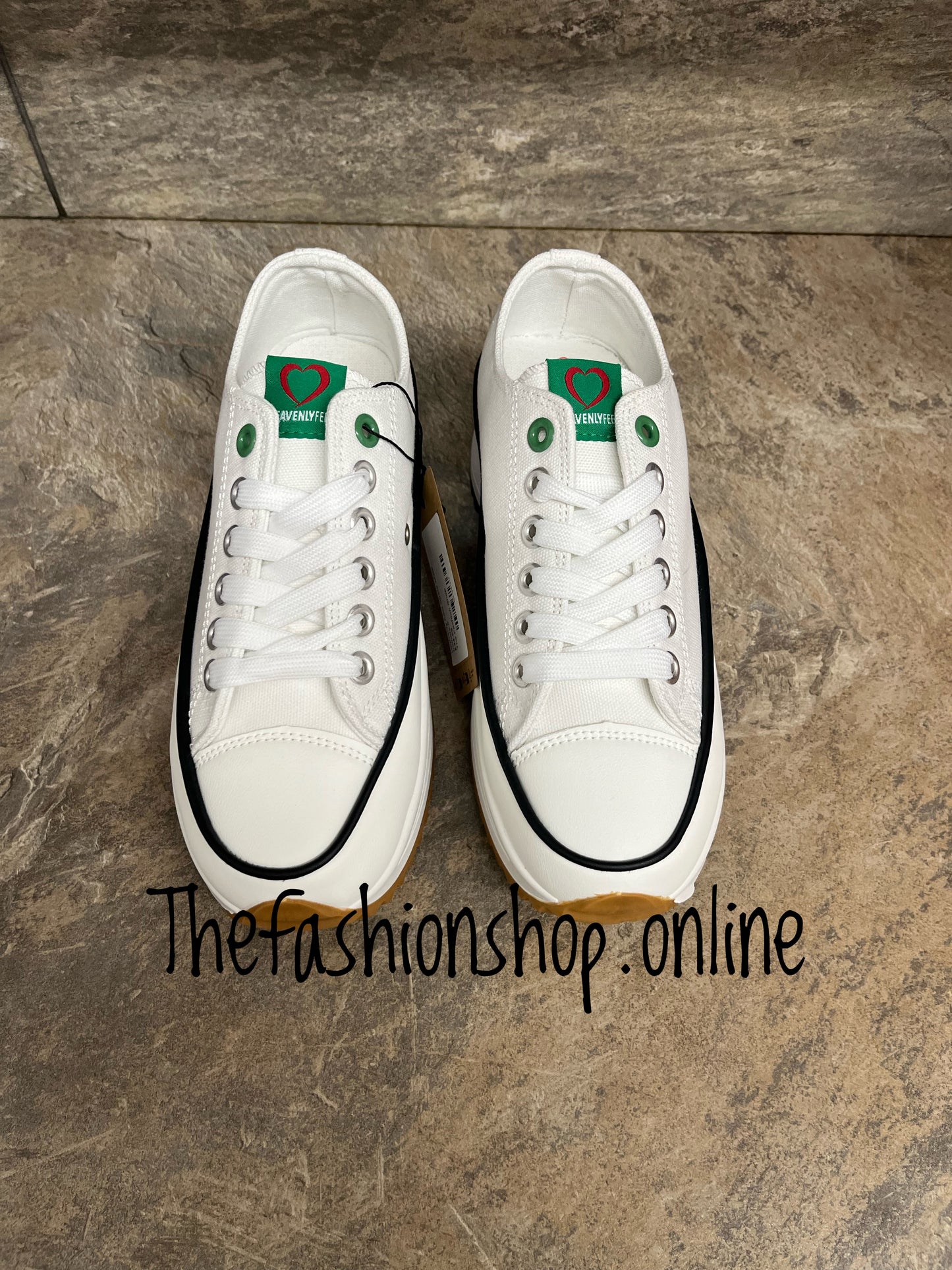 Heavenly Feet Strata white trainers sizes 3-7 (36-41)