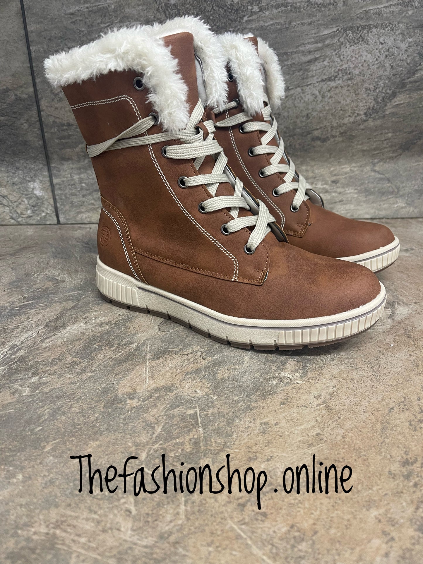 Camel high top winter boots 3-8 – The Fashion Shop
