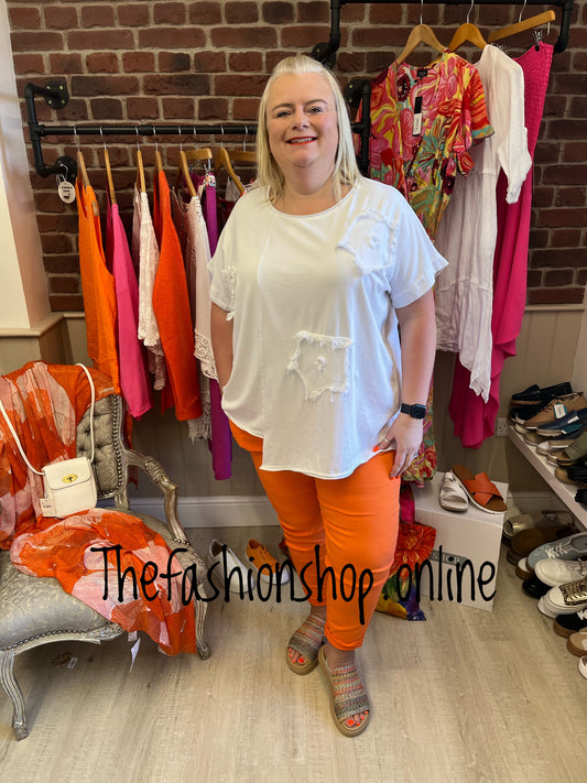 Angelica white top 16-22