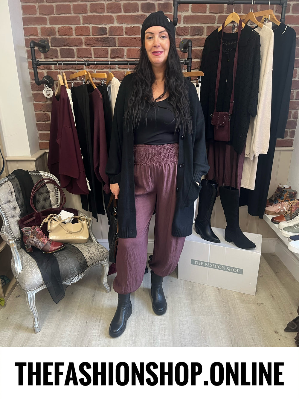 Esther black longline cardigan 14-20