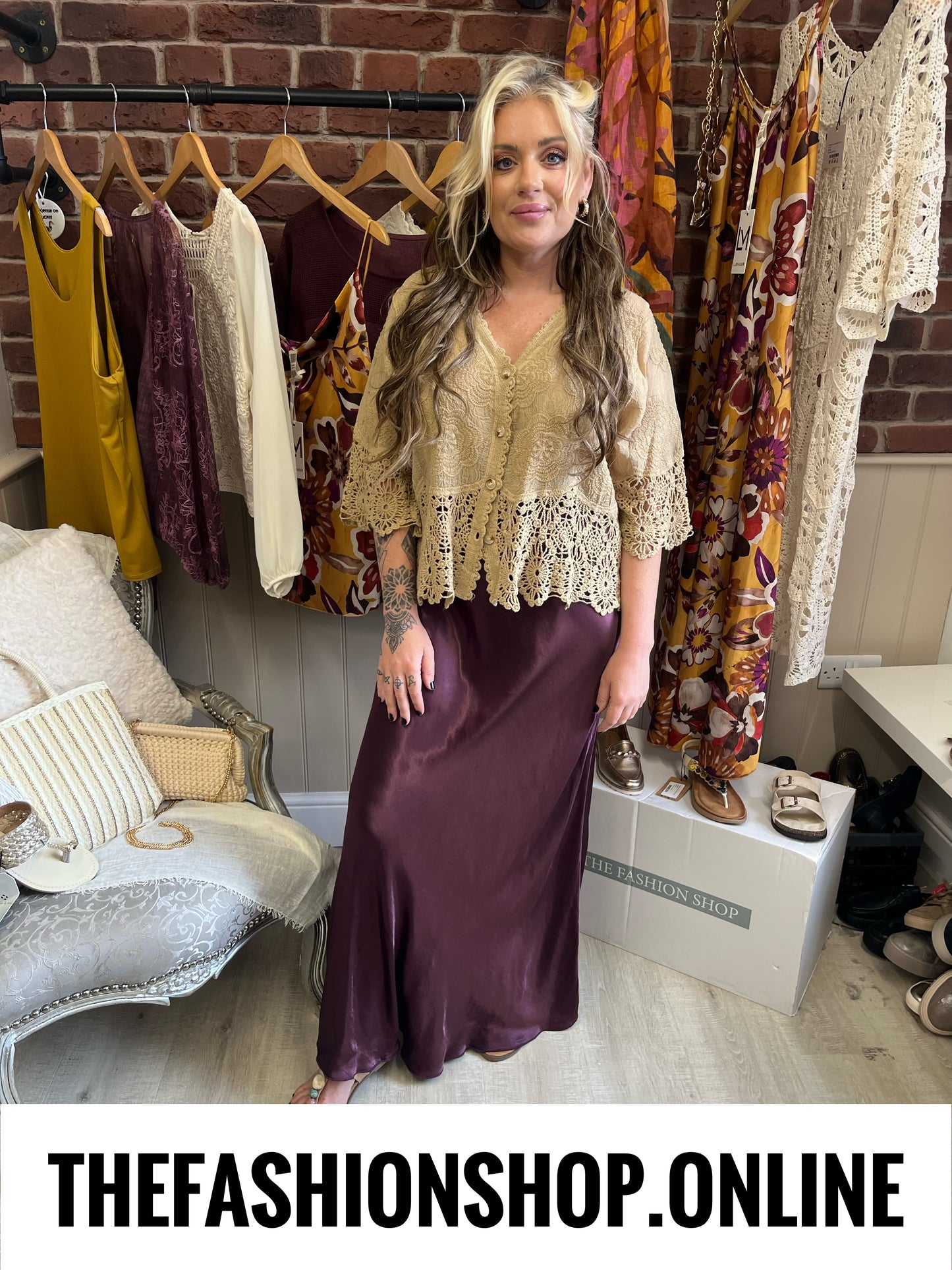 Remi mulberry sateen maxi skirt 8-14