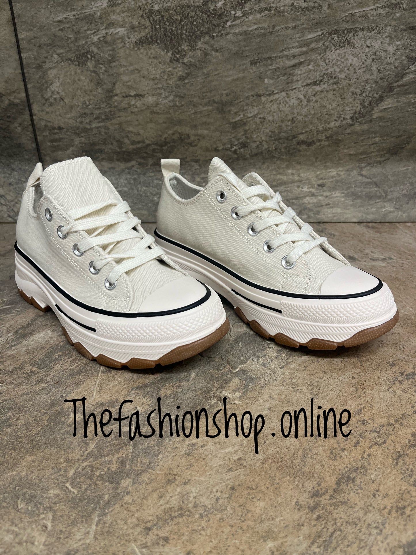 Amy beige chunky trainers sizes 3-8 (EU 36-41)