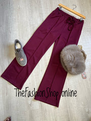 Sasha wine front seam jogger 8-14