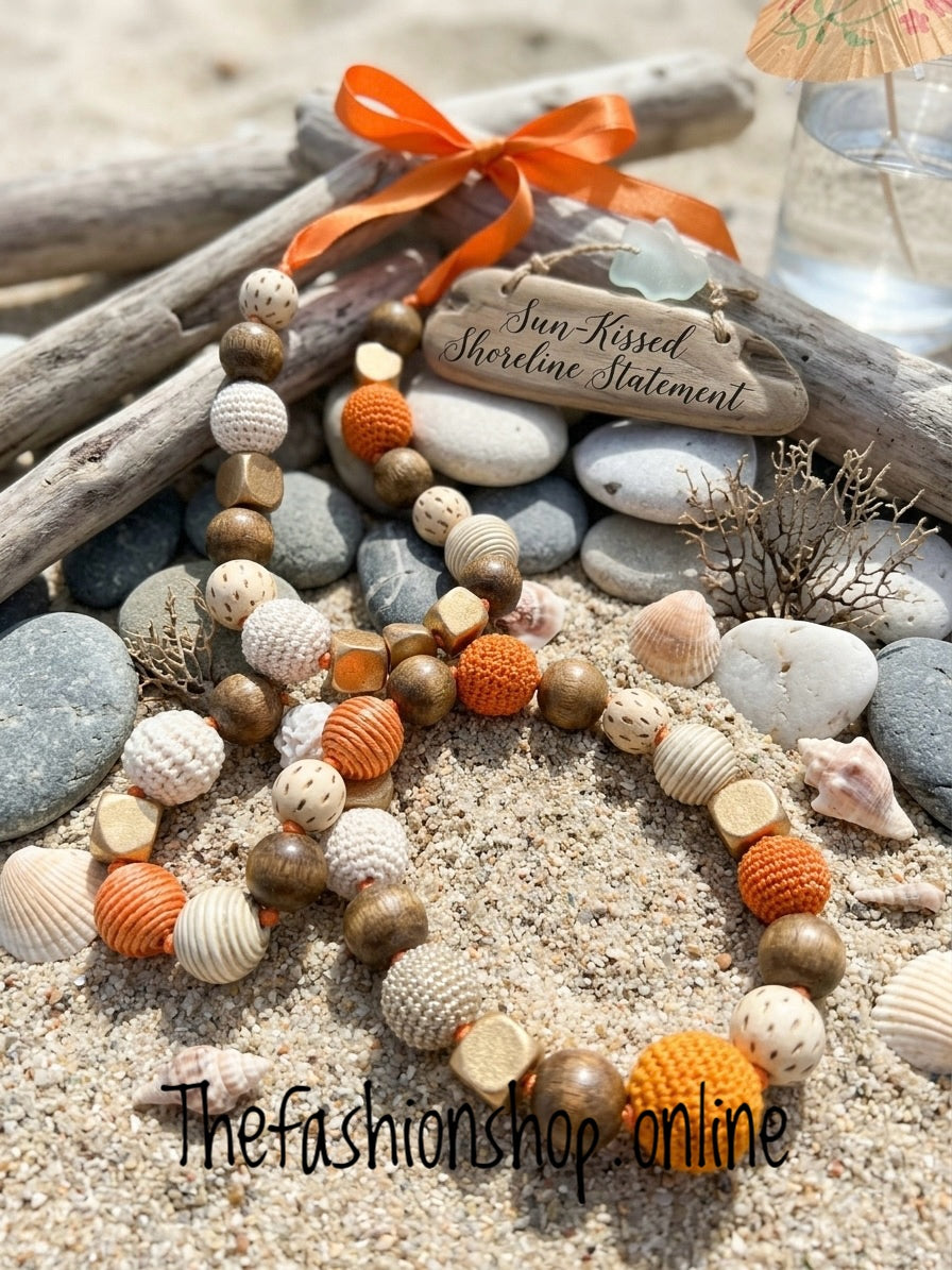 Sunkissed Shoreline Statement Necklace