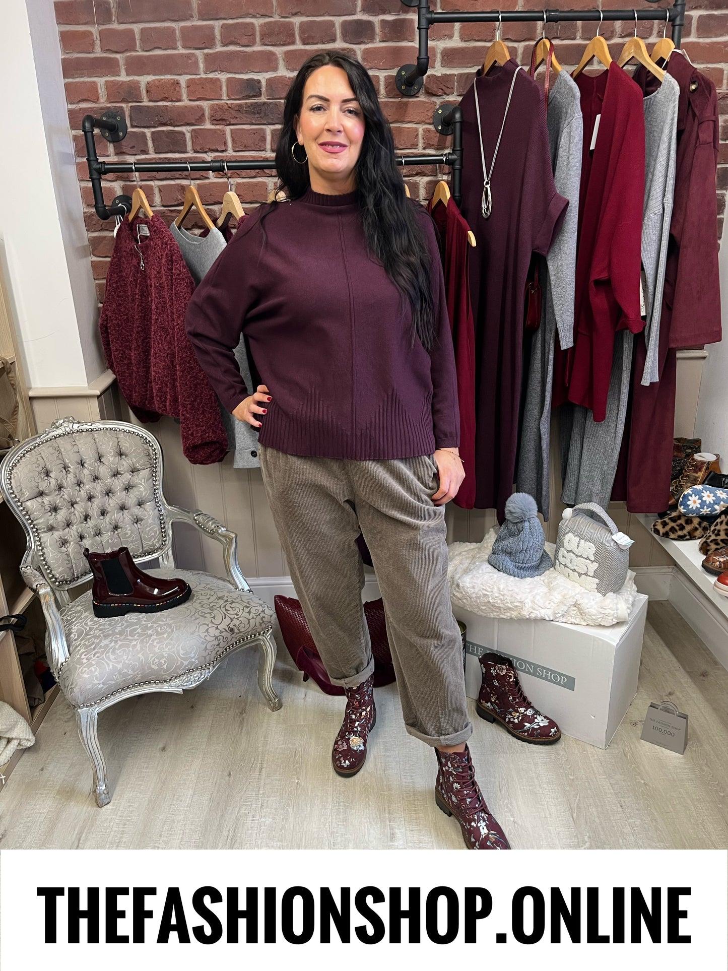 Nellie damson turtle neck jumper 10-20