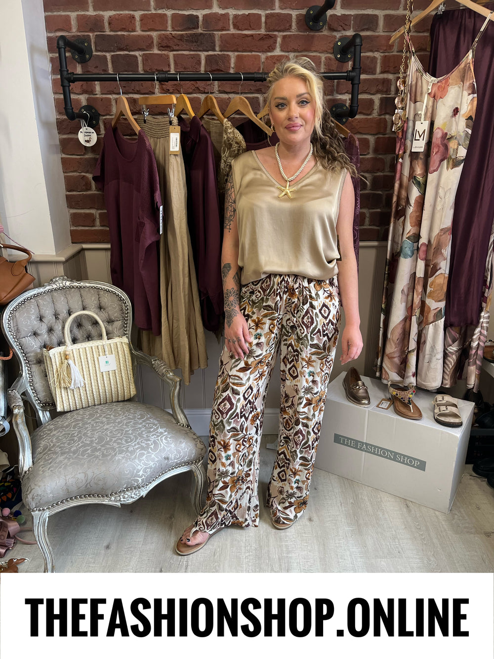 Remi gold sateen sleeveless top 10-14