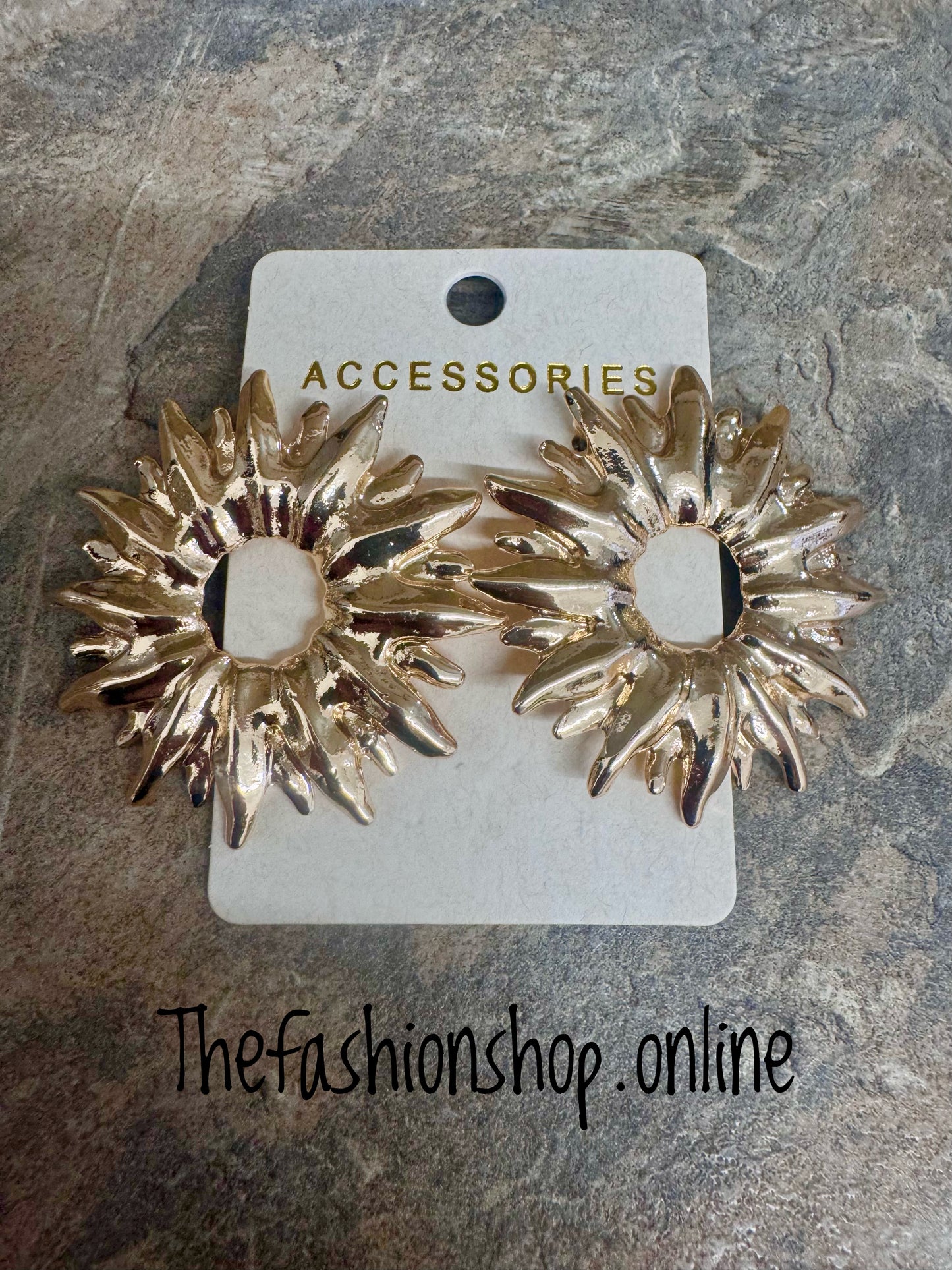 Starburst Earrings in Gold