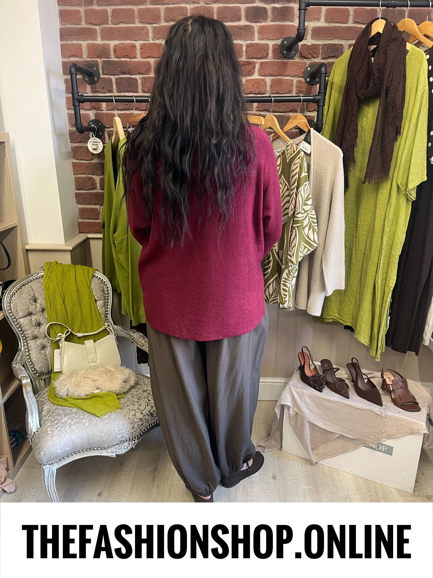 Esme Wine soft jumper 16-22