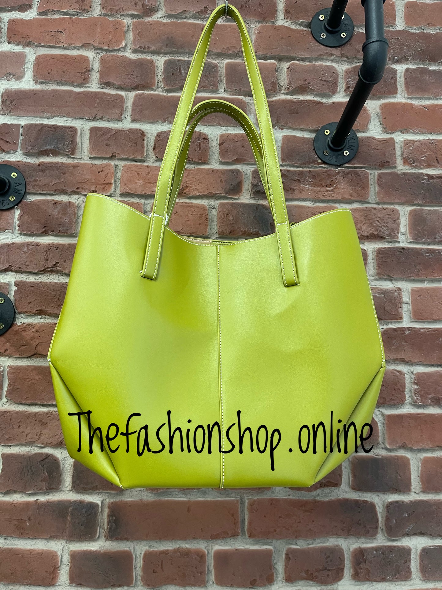 Nicole olive stitch bag