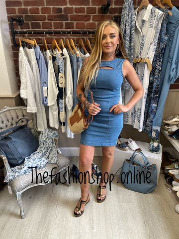 Stella Morgan denim cut out dress sizes 8-14
