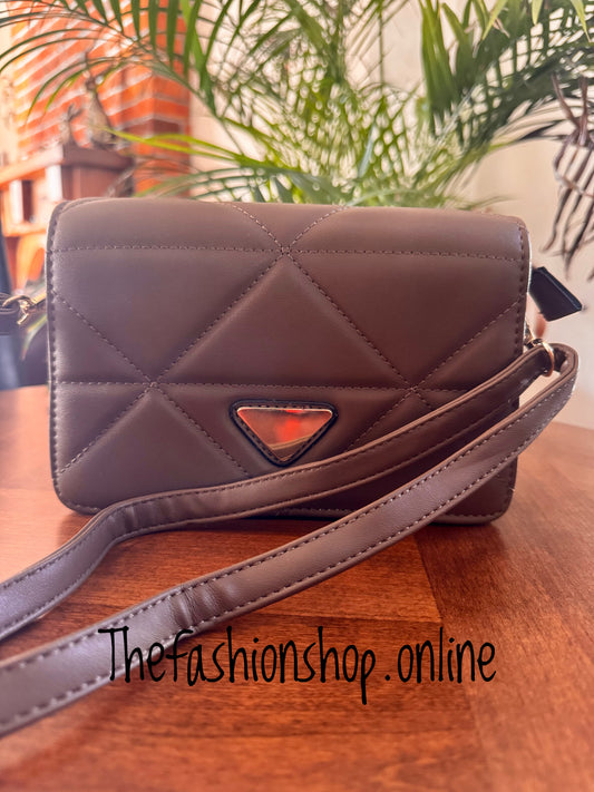 Pixie Quilted Bag in Brown