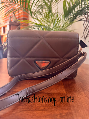 Pixie Quilted Bag in Brown