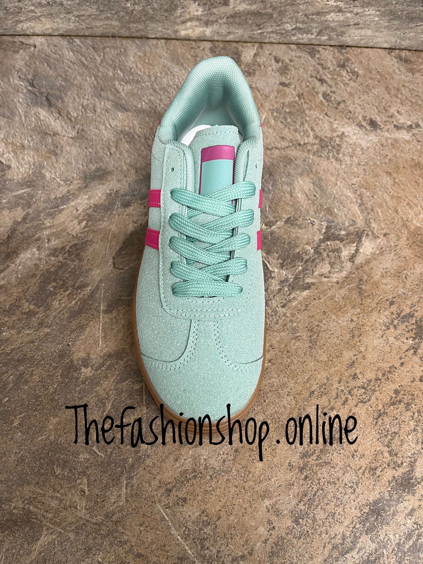 Dolly green and pink platform trainers sizes 3-7.5 (EU 36-41)