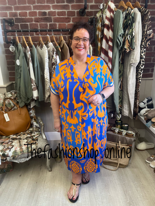 Maldives v neck tunic dress 16-22