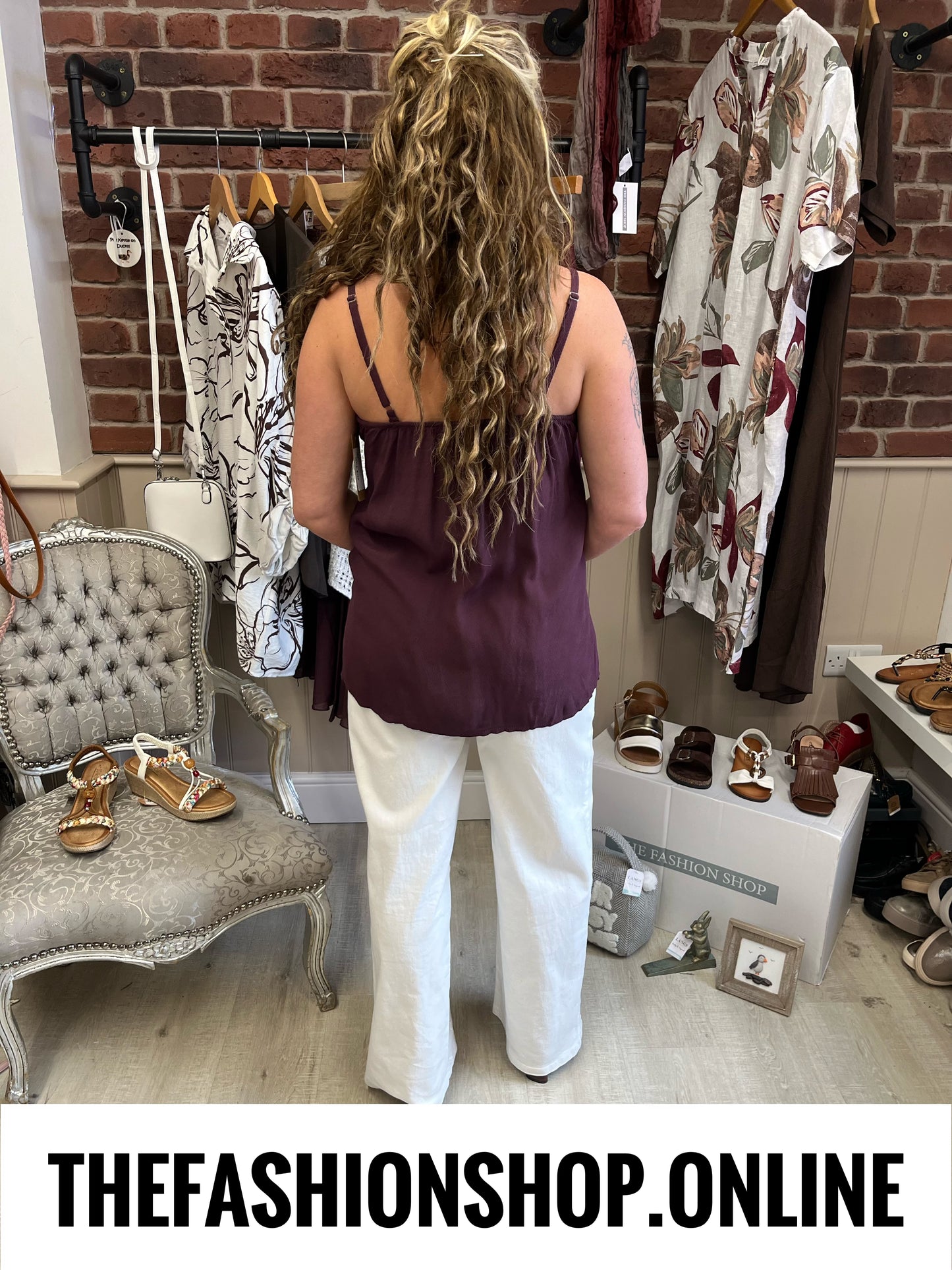 Nala mulberry strappy top 8-14