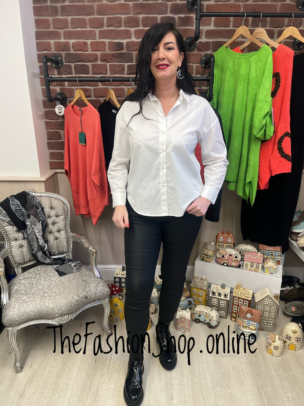 Helen classic white shirt sizes 10-12 and 14-16