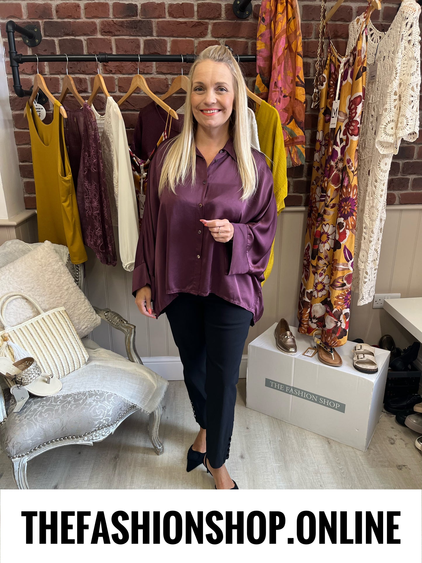 Remi mulberry sateen blouse 12-18