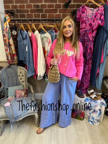 Gloria hot pink top 10-16