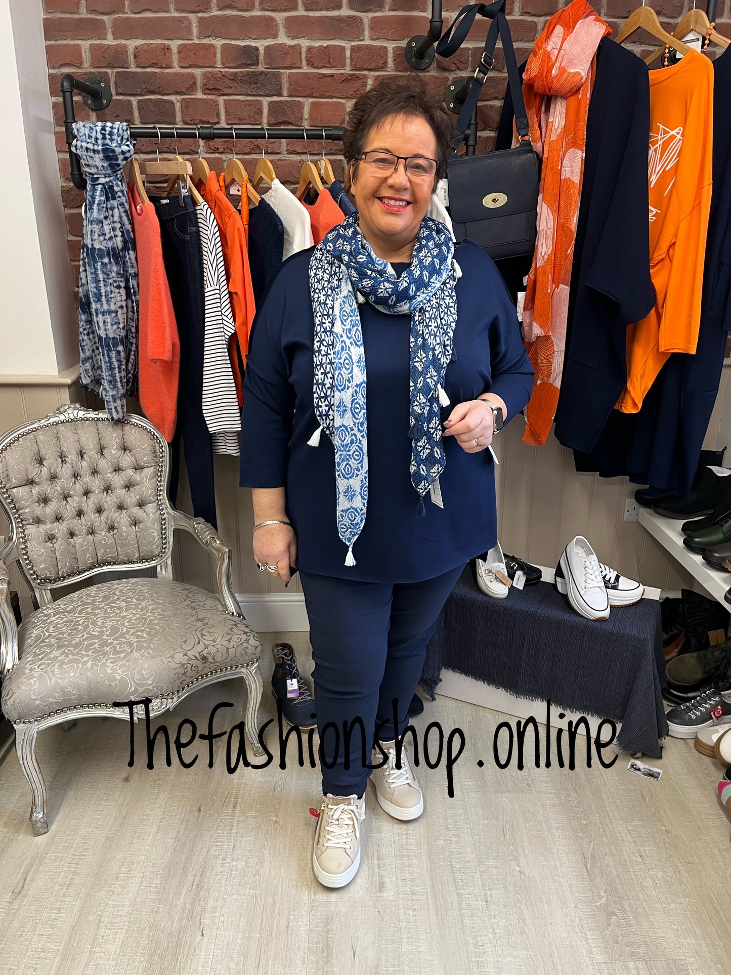 Suzie navy high low top 16-22