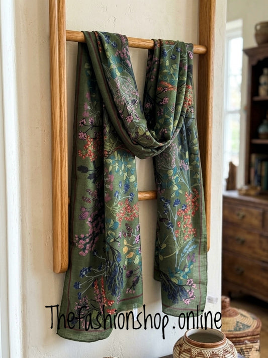 Zelly Green Forest Scarf