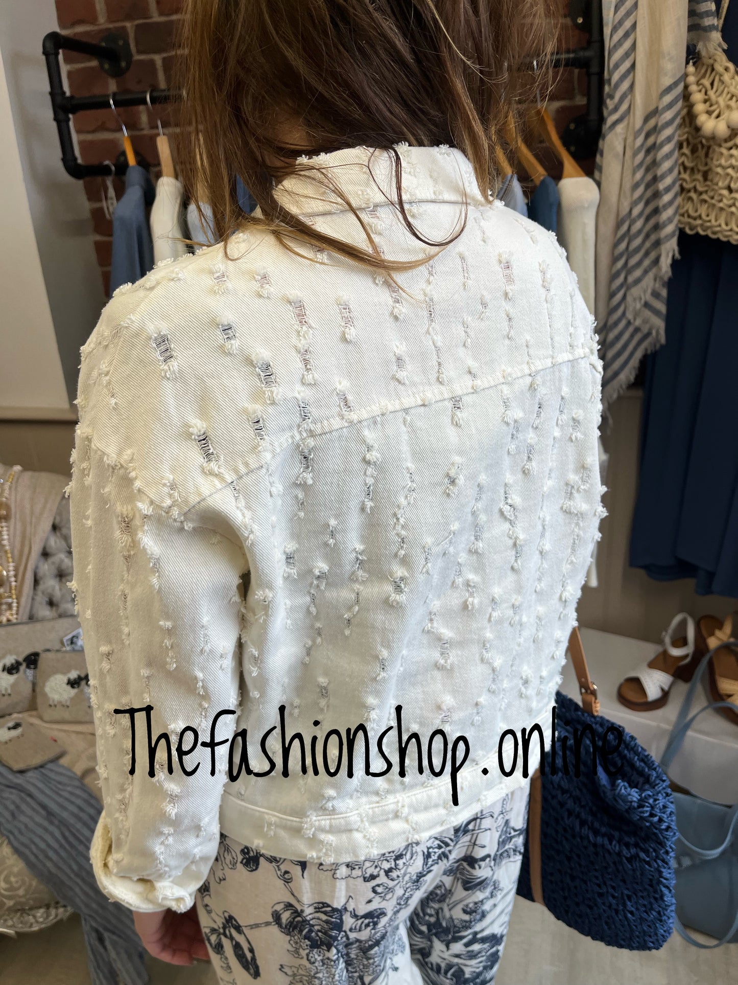 Nina cream cotton jacket 8-12