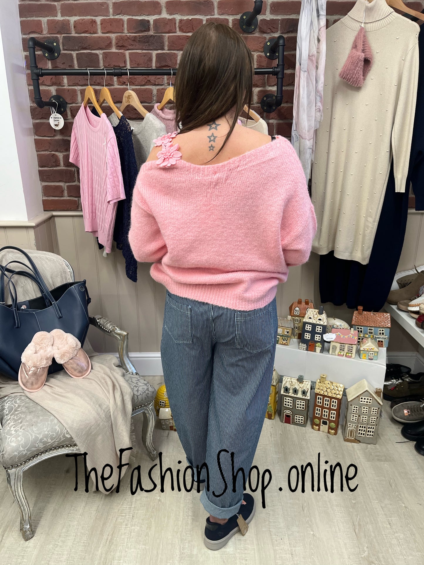 Ellen pink wool mix jumper 8-16