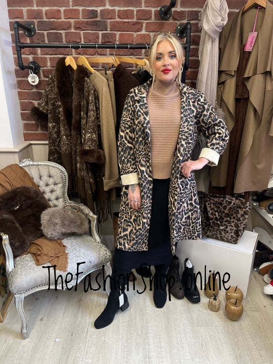 Carmen animal print duster jacket 8-18