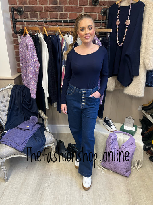 Cassie wide leg jeans sizes 8-16