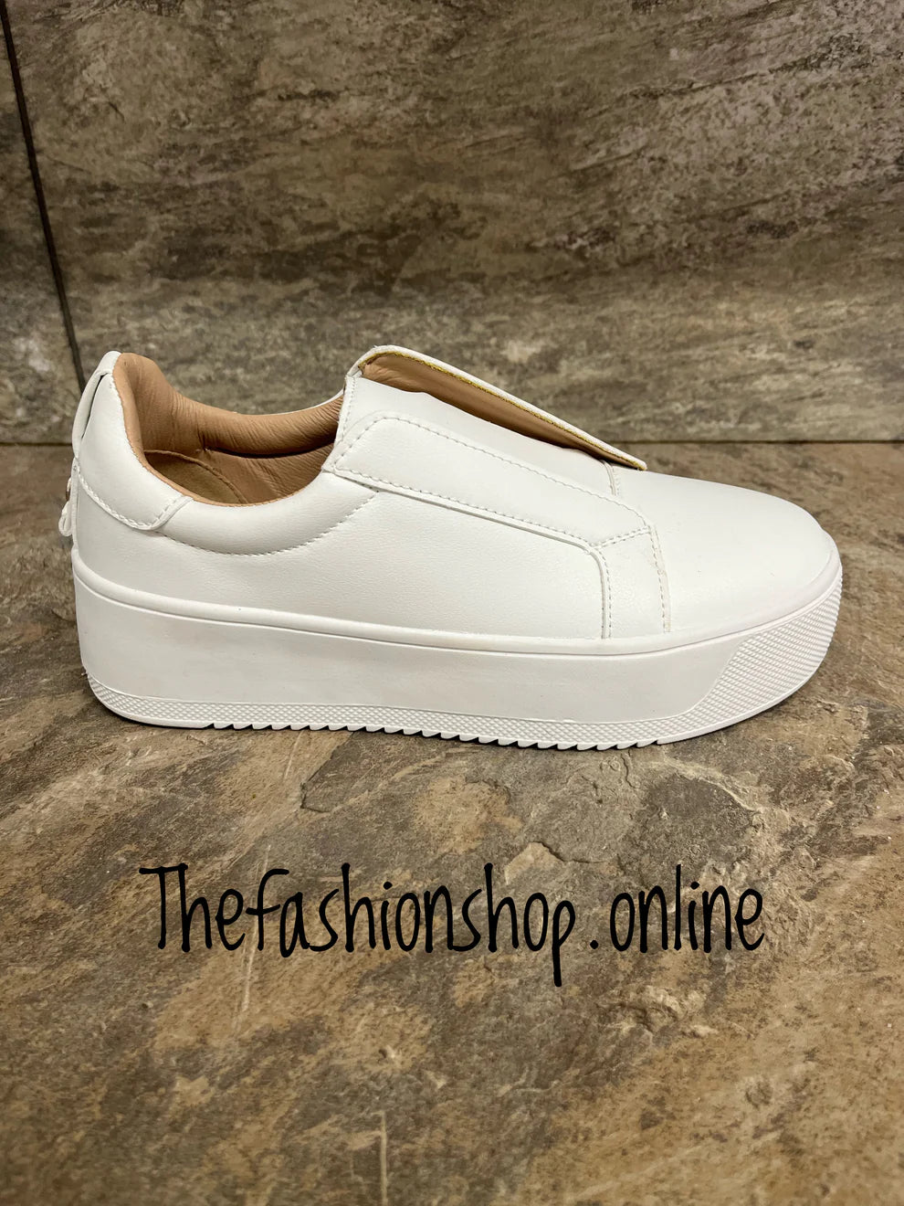 Ella Riva white slip on trainers sizes 4-8 (37-41)