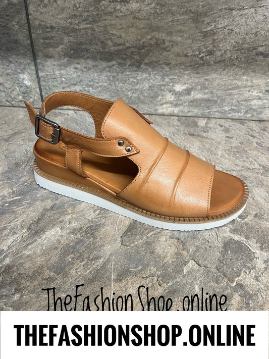 Modella Lyra tan leather sandals sizes 4-8 (37-41)