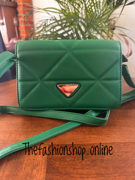 Pixie Quilted Bag in Green