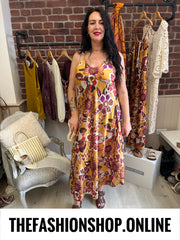 Macie bold flowers strappy dress 10-16