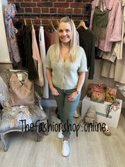 Tessa taupe wool mix cardigan 8-12