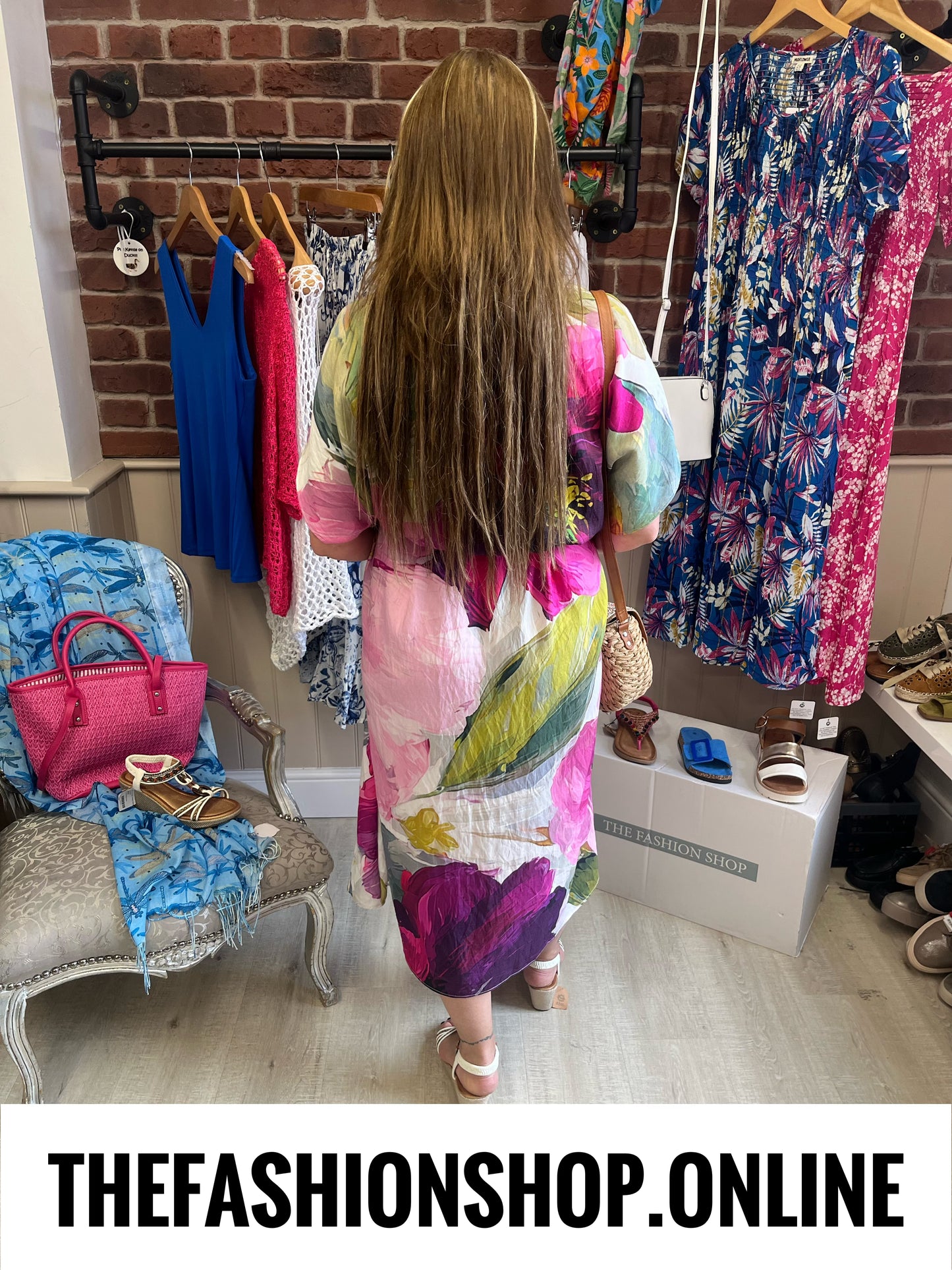 Shannon pink printed dress 12-18