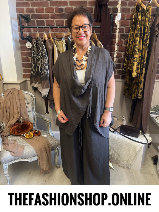 Tammy brown wide leg trousers 10-22